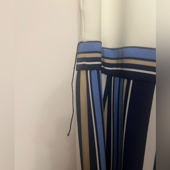 Vince Camuto Striped Crop Jumpsuit Sz 6 - Picture 4 of 4